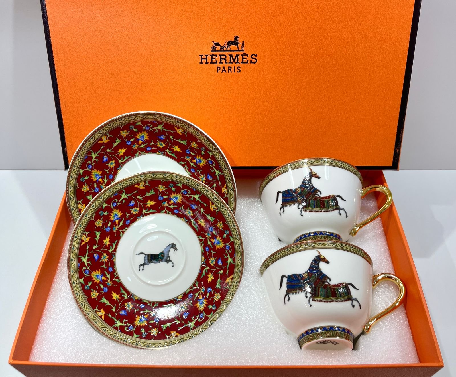 Cup set of two from Hermes - Hermes Cups | Aleppo Gift UAE